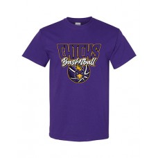 Pleasant Hill MS 2022 Basketball Short-sleeved T (Purple)
