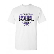Pleasant Hill MS 2023 Basketball Short-sleeved T (White)