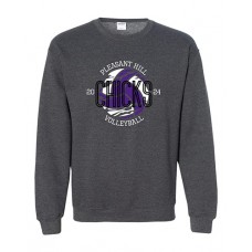 Pleasant Hill 2024 Volleyball MS Crewneck Sweatshirt (Dark Heather)