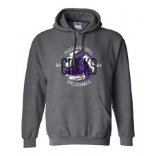 Pleasant Hill 2024 Volleyball MS Hoodie Sweatshirt (Dark Heather)